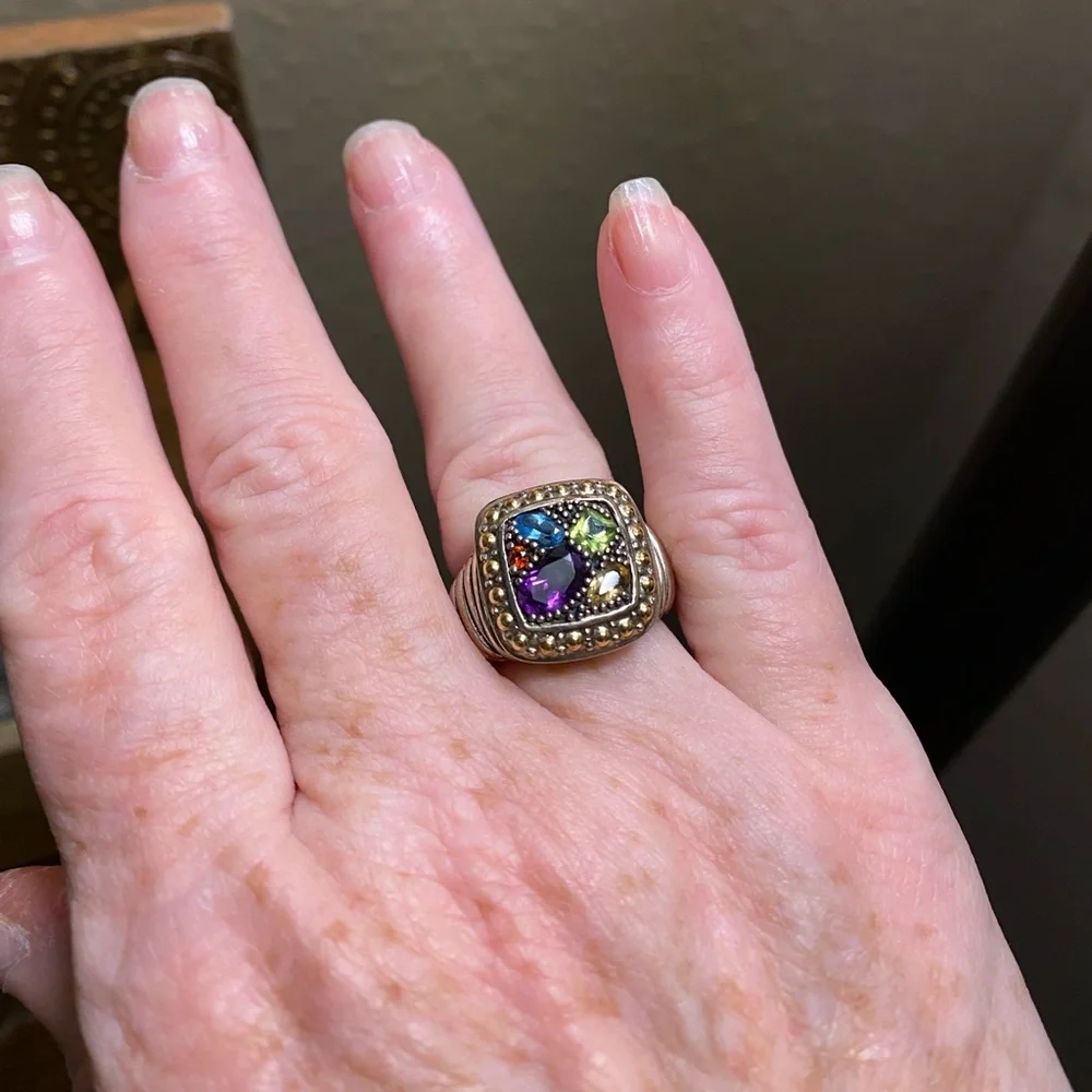 Effy Sterling Silver with multi gemstones and 18k gold accents - Picture 3 of 4